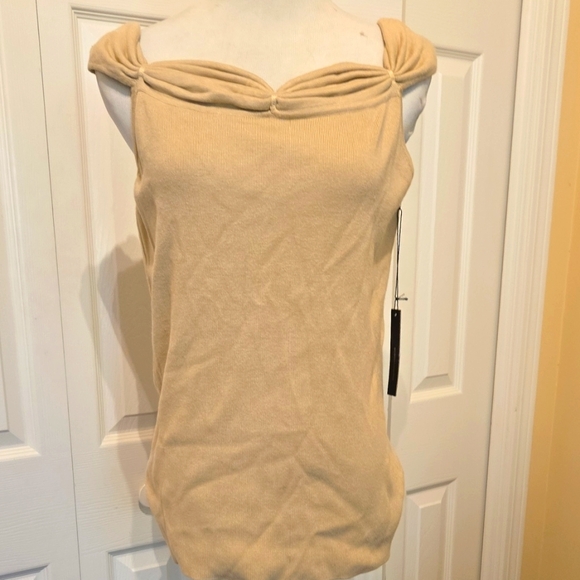 Haut Jersey BCBGMAXAZRIA Couleur Rosewood - Col Rond - Manches Courtes - Taille L